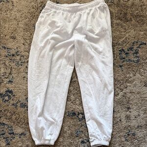 White Jogger Sweatpants